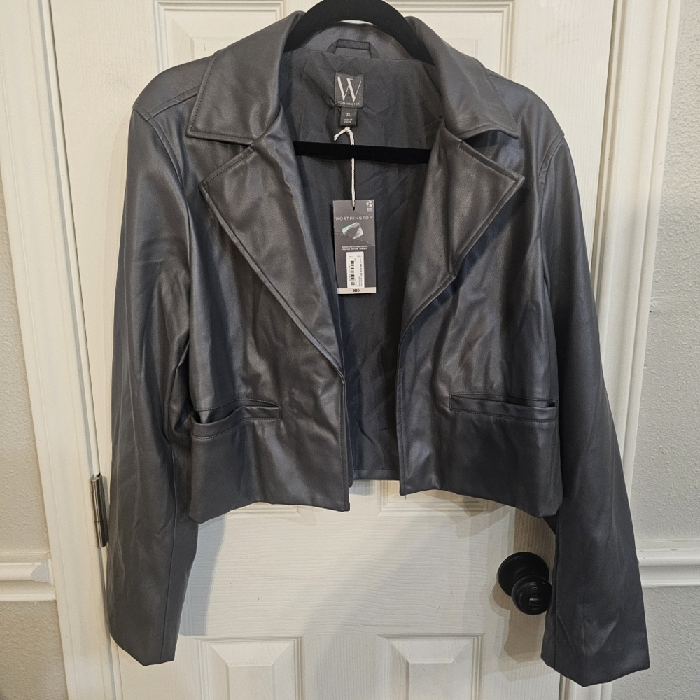 NWT Worthington Leather Jacket Size XL